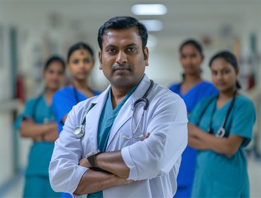 Professional staff at PHL Clinic, Berhampur